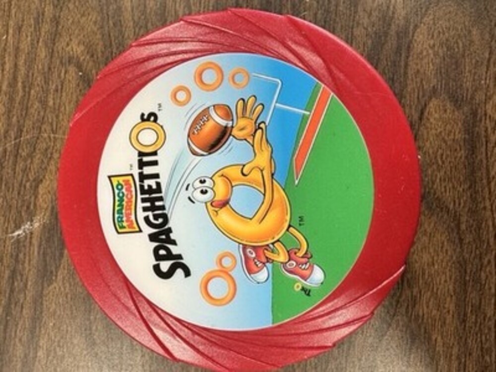 Vintage SpaghettiOs Plastic Bowl w Lid Franco American Retro Kids Dish